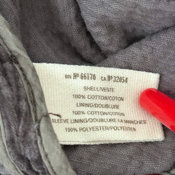 Anthropologie Daughters of the Liberation Cotton Corduroy Gray Bromsgrove Blazer - Picture 15 of 16